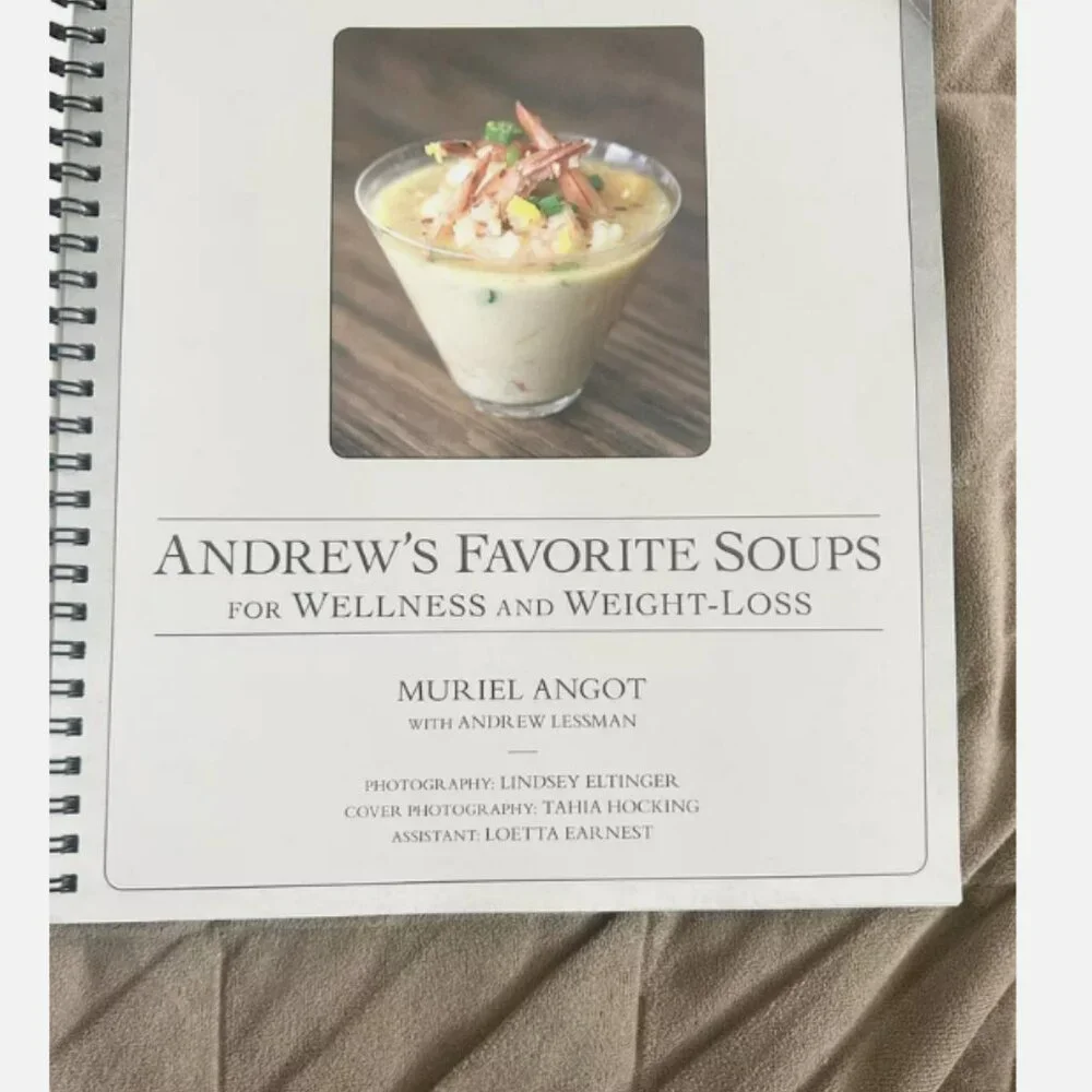 Cookbook Andrew's Favorite Soups/Andrew & Muriel's Healthy Veggies - NWT